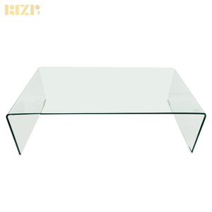 Mesa de centro de diseño de cristal superior transparente templado completo estilo Simple Natural mesa de centro de diseño de 12Mm de grosor moderna para Hotel hogar banquete Villa, etc, - Product Image 3