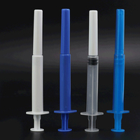 Tube de traitement des hémorroïdes bleu blanc clair Dose 2.5g 3g tube de poussée en plastique tube de gel de dose applicateur rectal en plastique
