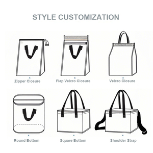 Borsa Termica Personalizzata di Lusso Classica Isolante Riutilizzabile in Tessuto Non Tessuto per Alimenti, Bevande, Asporto, Torte, Bubble Tea, Gelati - Product Image 2