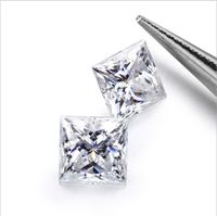 5.5mm D Couleur VVS Correspondant Carré Princesse Moissanite Pierre Lâche pour Lunettes De Soleil Bracelet Pierres Précieuses De Haute Qualité