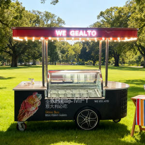 Chariot de vente ambulante de glaces et boissons froides 2025 avec congélateur mobile intégré - Product Image 2