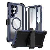 Protection intégrale du corps 360° Étui de protection robuste résistant aux chocs Étui magnétique pour téléphone pour Samsung Galaxy S24 Ultra