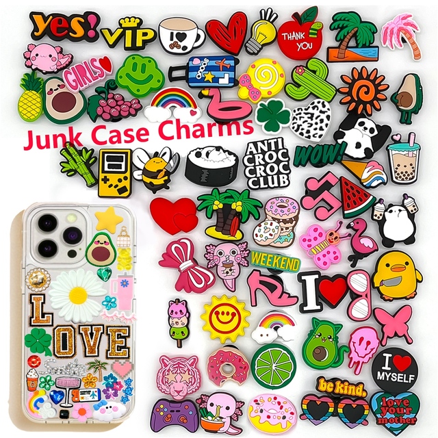 Wholesale 3D/2D Phone Case Charms with Food Animals Beach Holiday Funny Accessories for DIY Craft Junk case Charm Vendors Bulk