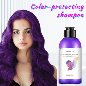 Meilleure vente de soins capillaires de marque privée Shampooing de couleur de teinture bleue Shampooing de dépôt de serrure de couleur - Product Image 4