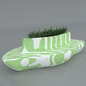 Modern Fiberglass Tree Surround Stool Eco Friendly Outdoor <b>Benches</b> for Garden Hotel Campus - Product Image 3