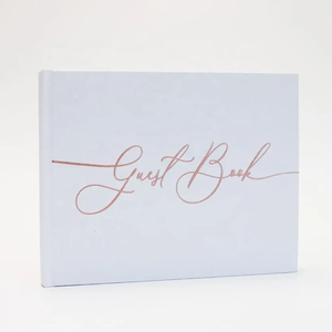 Venta de fábrica Acordeones personalizados Concertina Bound Libro de firmas de tapa dura Drop Top Libro de invitados de boda - Product Image 4