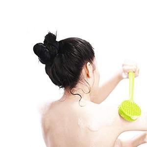 De silicona de <span class=keywords><strong>ducha</strong></span> de baño espalda depurador cepillo con <span class=keywords><strong>mango</strong></span> largo - Product Image 4