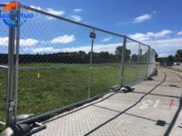 Fabricant chinois de clôtures temporaires en grillage cyclonique en acier inoxydable/galvanisé 6X12FT pour chantier de construction, destinées aux États-Unis