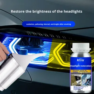 Kit de réparation et de rénovation des phares de <span class=keywords><strong>voiture</strong></span>, pâte de polissage et de meulage, liquide de nettoyage pour phares fissurés, jaunissement, oxydation - Product Image 3