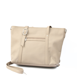 Sac fourre-tout en cuir de qualité supérieure avec fermeture éclair, imperméable, couleur unie - Design élégant pour le travail, les voyages et toutes les saisons - Product Image 2