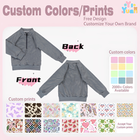 Sweat-shirt personnalisé pour filles OEM ODM, col montant, manches raglan, hauts doux à ourlet côtelé pour enfants, couleur personnalisée, vêtements quotidiens