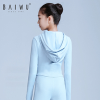 123415036/123412065 Baiwu Gym Vêtements Zipper Dance Wear Ensembles d'entraînement Pantalons et vestes de yoga pour les filles