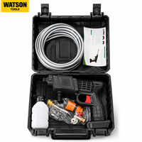 Kit de nettoyeur haute pression portable sans fil à batterie lithium, pour voiture, avec tuyau, bouteille de mousse et mallette de transport – Fourniture directe usine