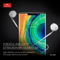 Earldom Wired Type-C Earphone USB C 1.2M In-Ear Bass Earbuds Headphones dengan Mic untuk Samsung Xiaomi