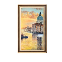 Peinture décorative de style américain sur toile huilée, de haute qualité, rectangulaire, contrôle acoustique, détection, murale pour hôtels