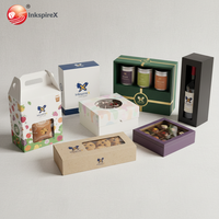 Boîte de papier de fenêtre Emballage de vue claire pour la vitrine de chocolat de cadeau de boulangerie Boîte de papier de fenêtre d'emballage creuse