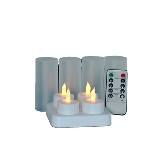 ชุดเทียนไฟ LED แบบชาร์จไฟได้จำนวน4ชิ้น - Product Image 1