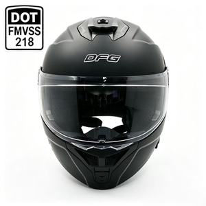 Casque de <span class=keywords><strong>moto</strong></span> intégral unisexe à prix d'usine, choix polyvalent pour les pilotes adultes, déverrouillage rapide, homologué DOT, en ABS - Product Image 1