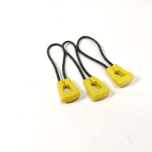 Tiradores de Cremallera de Plástico Amarillo con Cordón Negro para Bolsas, Zapatos, Ropa, Juguetes, Diseño Duradero Sin Bloqueo, Número de Pieza JKSL201228 - Product Image 3
