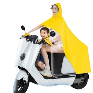 Bicicleta de moda universal para padres e hijos para dos personas para hombres y mujeres, motocicleta, scooter, chaqueta de bicicleta impermeable, <span class=keywords><strong>capa</strong></span> impermeable - Product Image 1