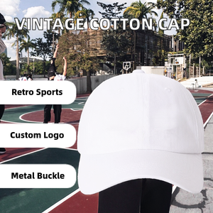 Gorra de Béisbol de Algodón Negra Vintage Barata de Fábrica, Estilo Desestructurado, para Deporte, con Logotipo de Hoja y Letra Bordado Personalizado, de 6 Paneles, Venta al por Mayor - Product Image 2