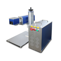 Machine de marquage laser CO2 portable de bureau 60W, refroidissement par eau 3D pour la gravure sur papier, PVC, caoutchouc, céramique et tissus