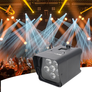 6X18W RGBWA UV6in1 Wireless DMX512 <b>Battery</b> Powered <b>LED</b> Par light For Wedding Disco Party - Product Image 2
