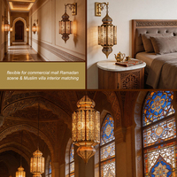 Décoration intérieure sur mesure, mosquée, islamique, turque, arabesque, applique murale LED