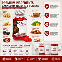 Gummies véganes Premium MACA PLUS 300mg - Complément raffermissant pour les fessiers pour femmes - Marque privée