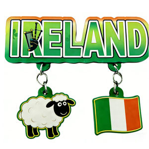 Imán de nevera de madera con forma de letra 3d, recuerdo turístico personalizado - Product Image 2