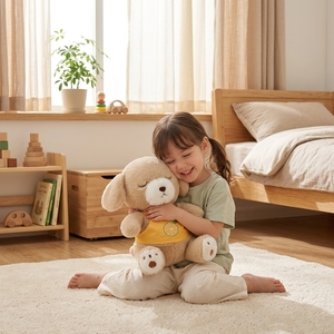 Adorable Peluche de Perro con Orejas Caídas, Color Limón, Venta al por Mayor, Muñeco de Peluche Suave en Varios Tamaños, Decoración para Dormitorio Infantil, Regalo Navideño - Product Image 2
