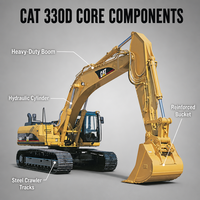 Utilisé pour l'excavatrice sur chenilles hydraulique 330D de 30 tonnes avec moteur, pompe et groupe motopropulseur - Équipement de construction lourd, vente en gros