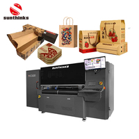 Mesin Cetak Sunthinks SC600 One Pass Otomatis 24in Digital Inkjet untuk Kotak Karton Bergelombang dengan Logo