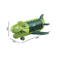 Jouets de piste de dinosaures à rétrofriction pour enfants, avec transport aérien de dinosaures et véhicules, incluant un avion électrique et un jouet de piste de dinosaures