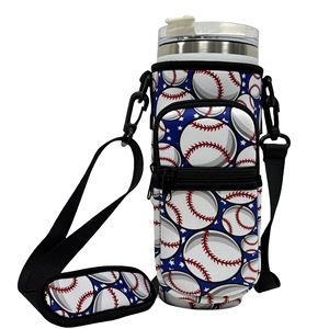 Funda Portabotellas Aislada con Logotipo Personalizado, Bolsa de Transporte para Vasos, Funda de Neopreno para Vasos de 40 oz con Bolsillo para Teléfono - Product Image 6