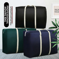 Sac de voyage pliable grande capacité en non-tissé MKW3152, sac de rangement étanche pour déménagement et emballage, avec sac à bagages léger