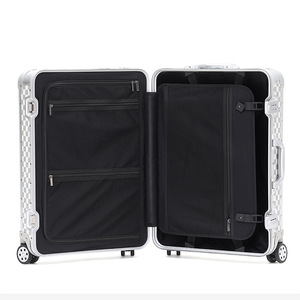 Set di Valigie di Lusso alla Moda con Motivo a Scacchi, Guscio Rigido in PC, Serratura TSA, Ruote Girevoli a 360 Gradi, Valigia e Borsa da Viaggio - Product Image 4