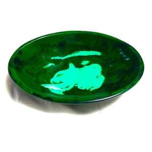 Tazón para Servir de Resina Hecho a Mano, Textura Brillante, Aspecto Elegante y Minimalista, Ecológico y Ligero, para Mesa de Cocina y Postres - Product Image 1