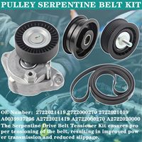 Spannrolle und Umlenkrolle Set für Keilriemen Passend für Mercedes Benz |   Für 2006-2011 Mercedes-Benz ML350 GL450 G550 OE #   2722021419