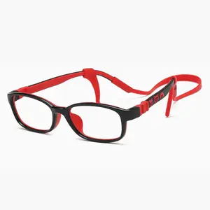 中国製カスタムロゴ新モデル売れ筋安全シリコンフレーム子供学生メガネ男の子女の子用光学眼鏡
