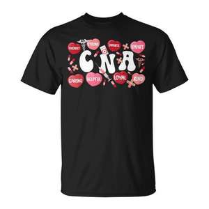 Camiseta del Día de San Valentín para Asistentes de Enfermería Certificados (CNA), para Enfermeras y Trabajadores de la Salud, para Uso Personal o Regalo para el Personal - Product Image 1