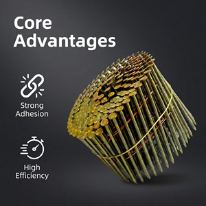 Wholesale Steel Zinc Plated CN15W Series <strong>Furniture</strong> Pallet Wire Coil Nails Colorful Cap Nails/ Plastic Cap Nails Factory - Product Image 2