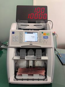 Contadora de billetes Glory 120N con 1+1 compartimentos, pantalla de monitoreo y contador externo, con cámara de escaneo y conexión para contador de billetes - Product Image 4