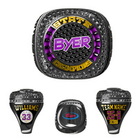 Bague de championnat personnalisée en gros, baseball, football, basketball, cheerleading, tournoi, équipe sportive, bague de championnat pour femmes