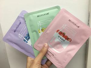 Masque facial en feuille de haute qualité BEOTUA pour femmes, soin de la peau, hydratant, blanchissant, anti-âge, à la myrtille, à la fraise, à l'avocat et au lait - Product Image 5