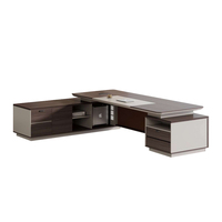 Meubles de bureau de direction modernes et luxueux avec panneaux en bois pour usage commercial