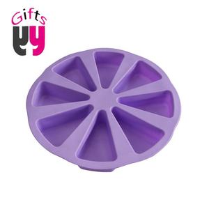 Molde <span class=keywords><strong>de</strong></span> silicona con 8 cavidades triangulares, para repostería, Pan, Pizza, pastel, rebanada - Product Image 2