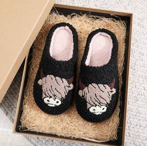 Pantoufles d'intérieur en peluche EVA pour femme, certifiées BSCI, mignonnes, chaudes, pour l'hiver, semelle souple et confortable, MOQ 1200 - Product Image 2
