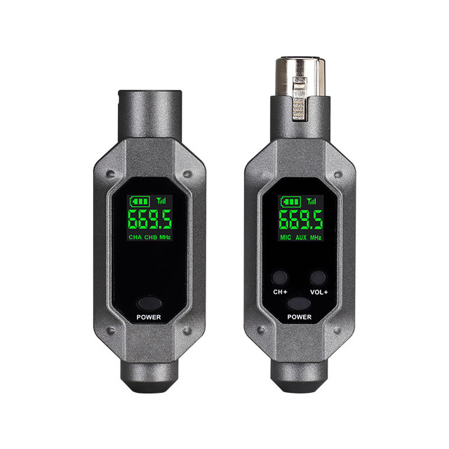 Wireless XLR Adapter System Transmitter And Receiver For Dynamic Microphones And Music Sources 48k Frequency Signal Transmission