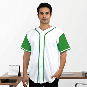 Adult & Youth Blank Mens Baseball Jersey Button Down Shirts Short Sleeve Hipster Hip Hop Sports Uniform Custom Baseball Jerseys - Product Image 1